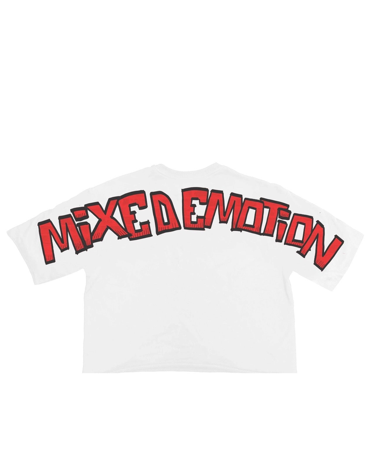 Mixed Emotions Monster cropped T-Shirt