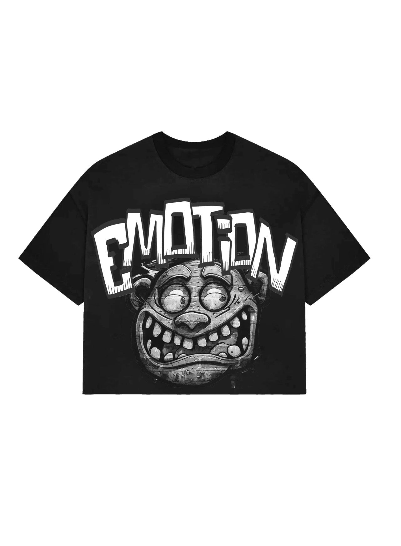 Mixed Emotions Monster cropped T-Shirt
